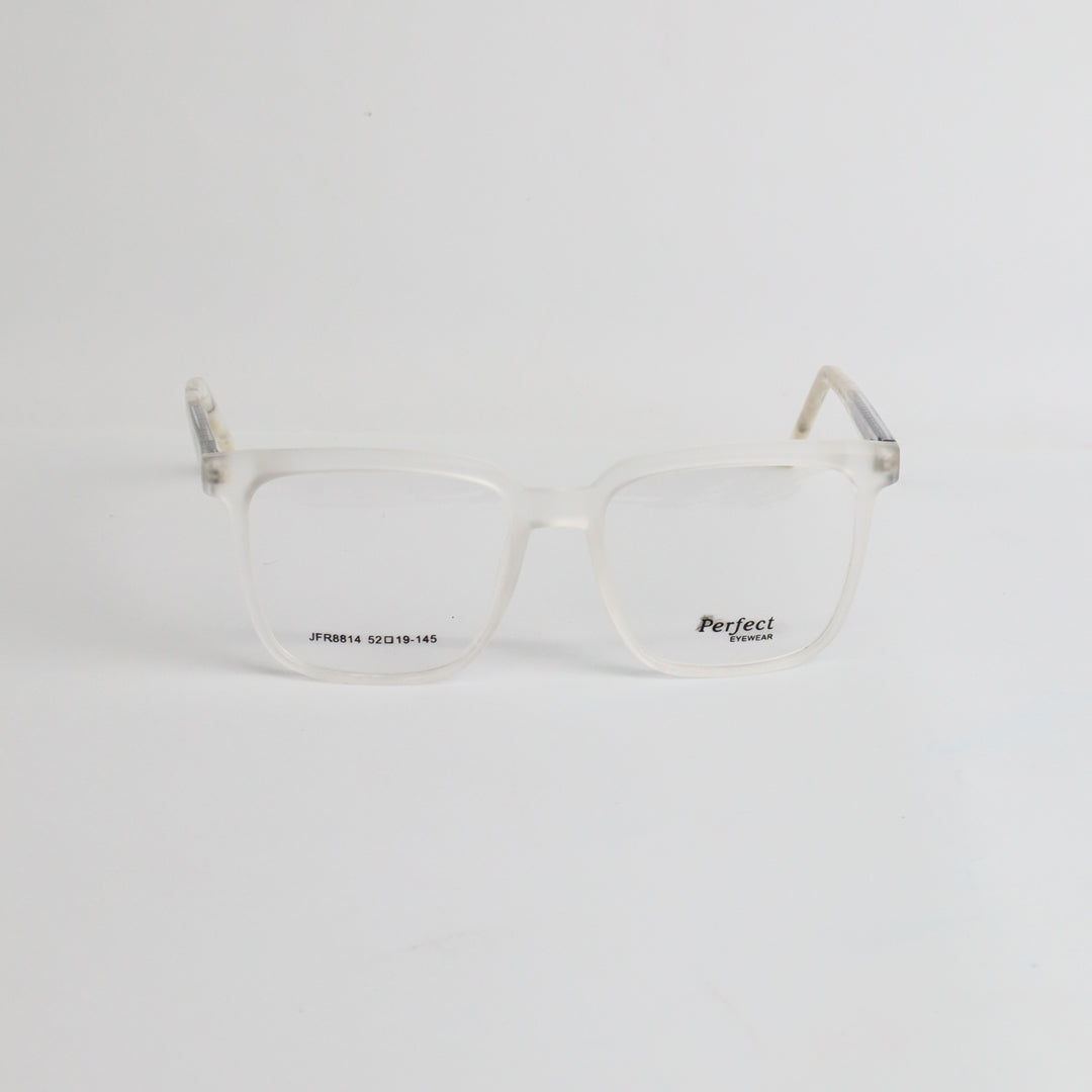 Urban Slate Transparent Grey Square Eyeglasses