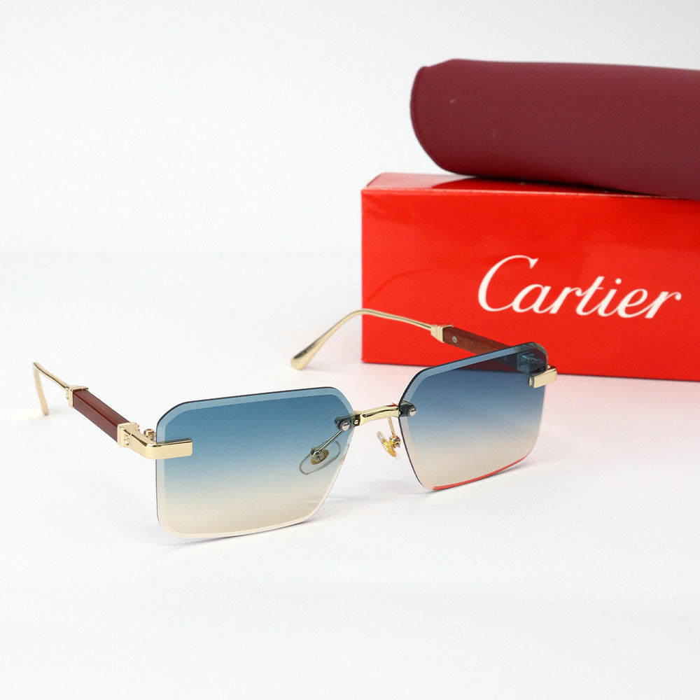 Cartier Rimless Metal Sunglasses