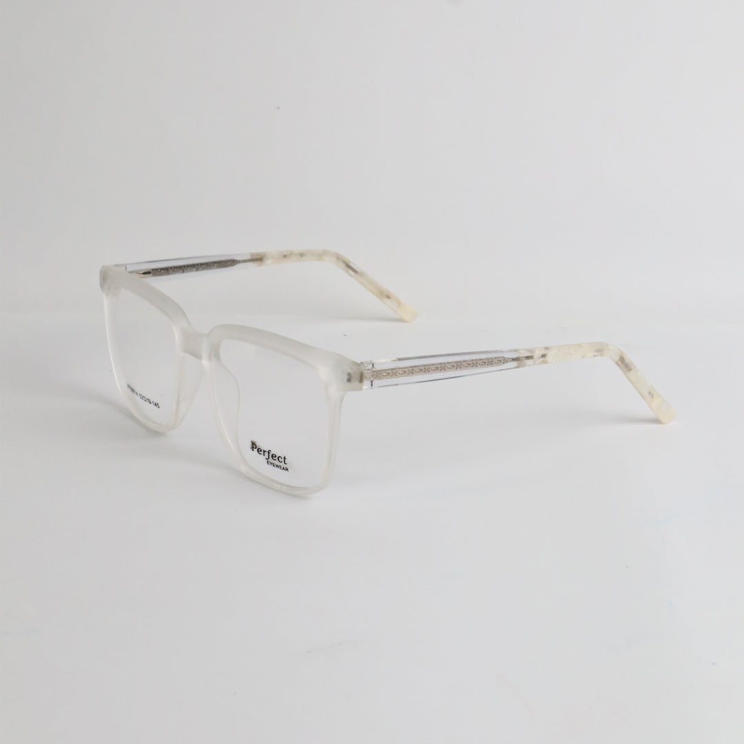 Urban Slate Transparent Grey Square Eyeglasses