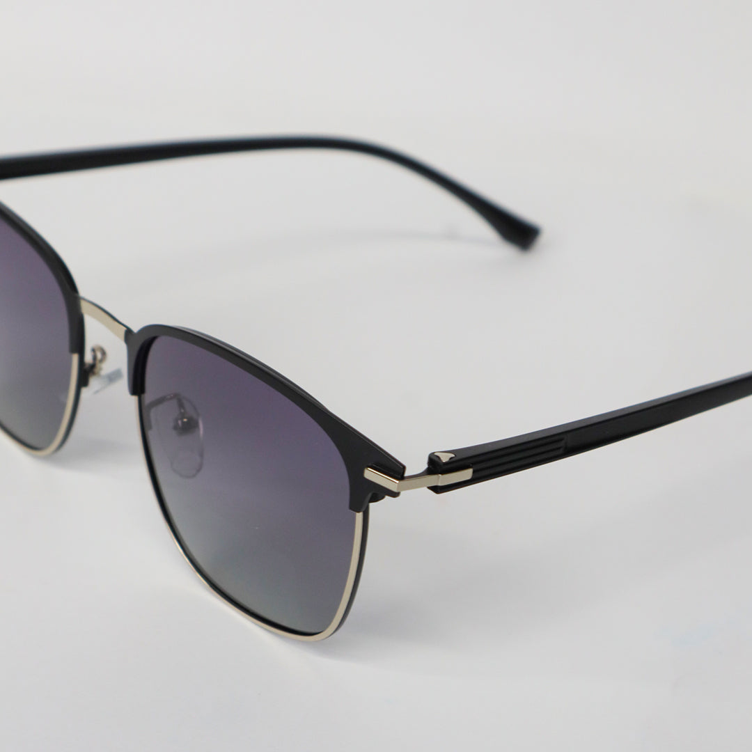 Crystal Noir – Premium Square Sunglasses